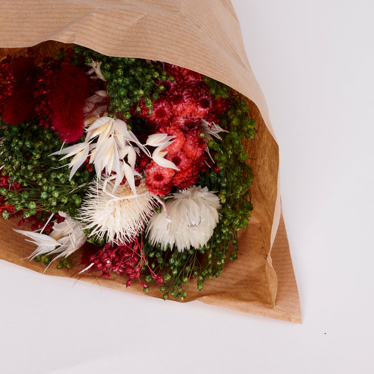 Fantasy, mixed dried bouquet, Burgundy, Small