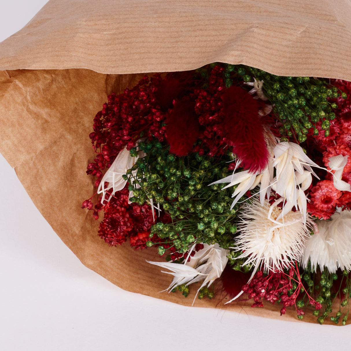 Fantasy, mixed dried bouquet, Burgundy, Small