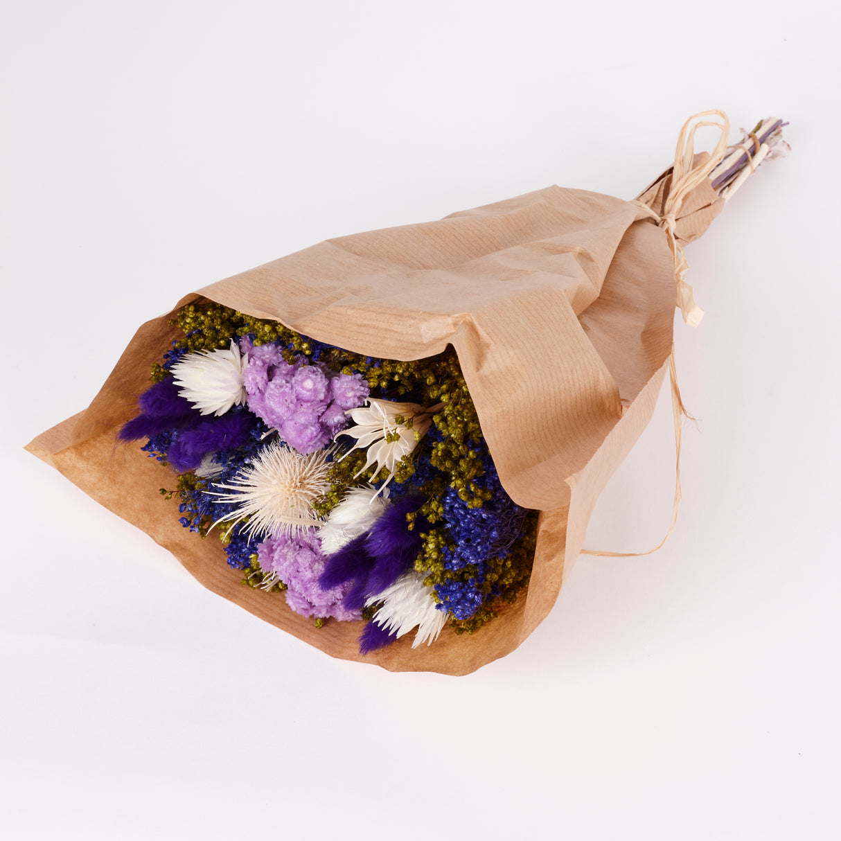 Fantasy, mixed dried bouquet, Purple, Small