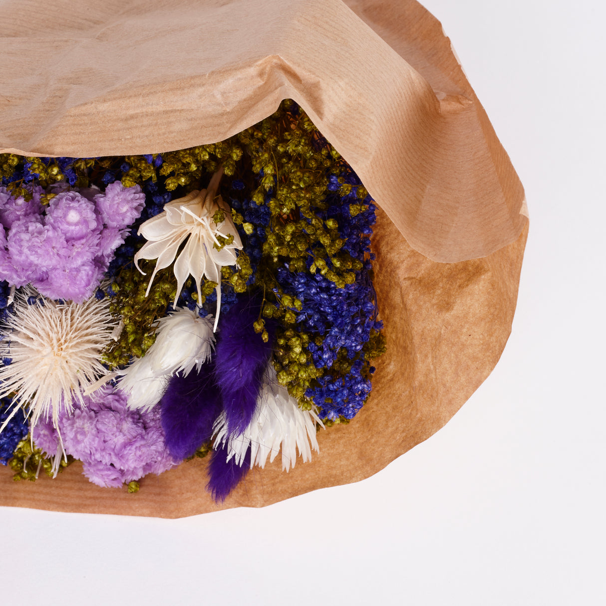 Fantasy, mixed dried bouquet, Purple, Small