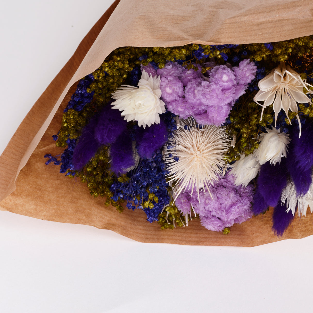 Fantasy, mixed dried bouquet, Purple, Small