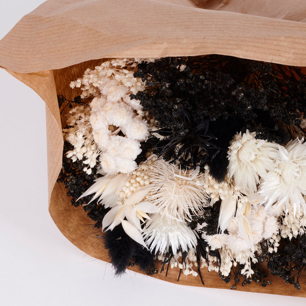 Fantasy, Dried and Bleached Bouquet, Black & White, Small