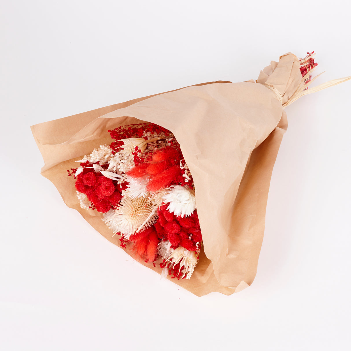 Fantasy, Dried & Bleached Bouquet, Red, Medium