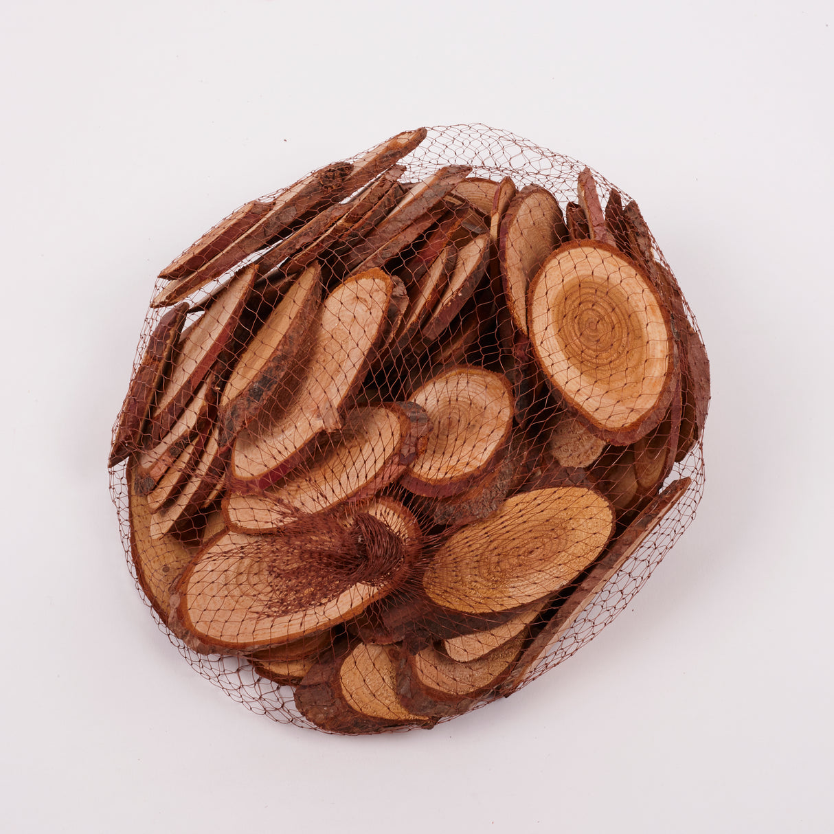 Wood Slices, Natural, Ovals, bag x 500g