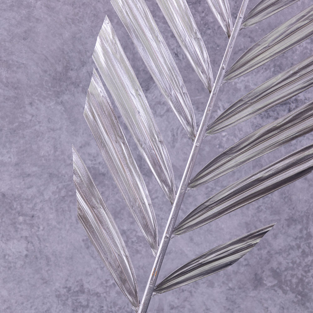 Palm Stem, Silver, 118x28cm, Artificial