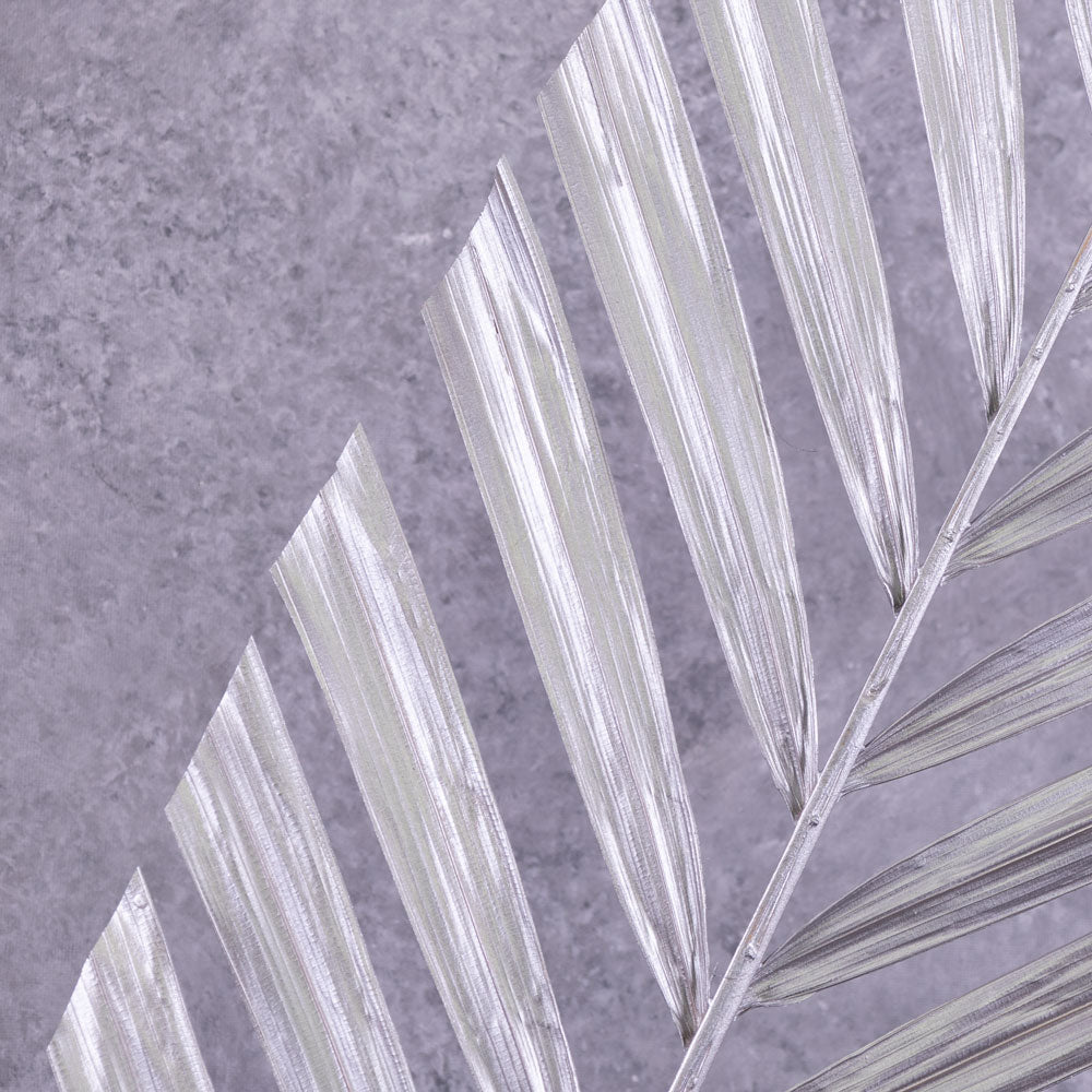 Palm Stem, Silver, 118x28cm, Artificial