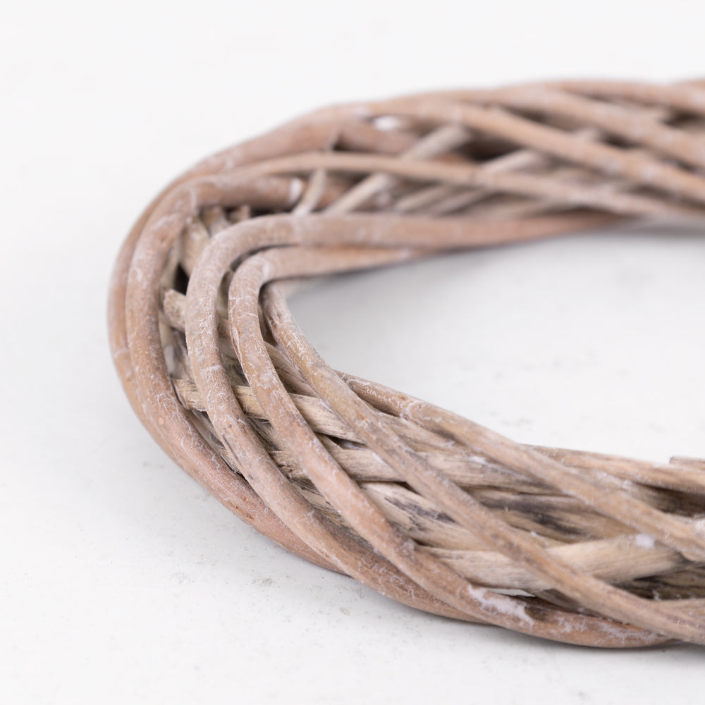 Wicker Wreath Ring, Natural, 15cm