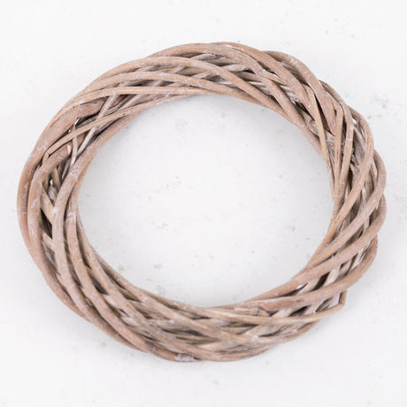 Wicker Wreath Ring, Natural, 15cm