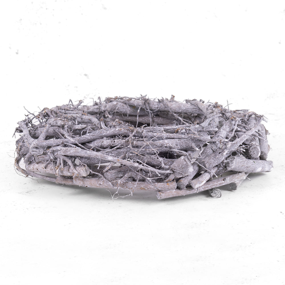 Natural Root Wreath Grey 40cm