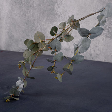Eucalyptus Branch, Artificial, Blue / Grey, 86cm