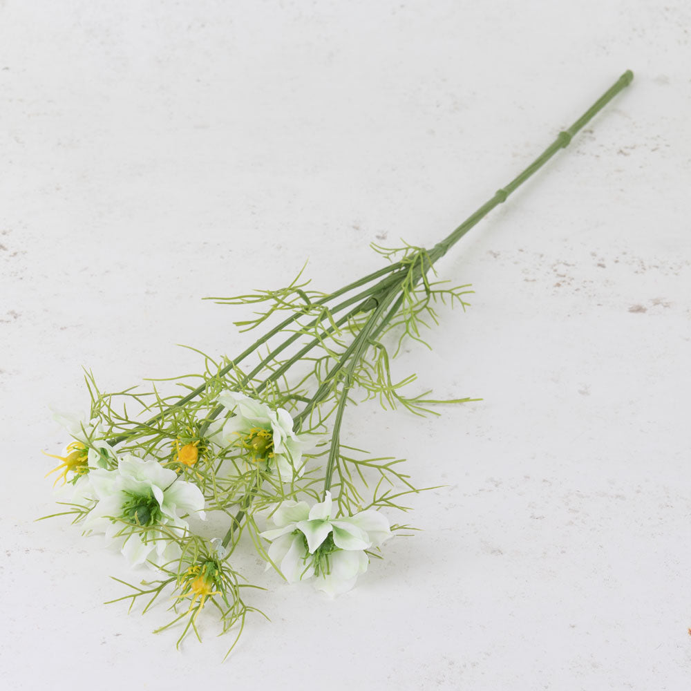 Nigella Spray, White and Green, 66cm