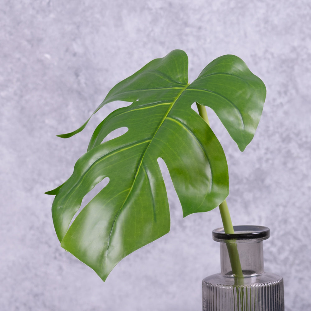 Faux Monstera Leaf, Medium, 55cm