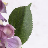 Hydrangea, Antique Purple, Short Stem, Faux
