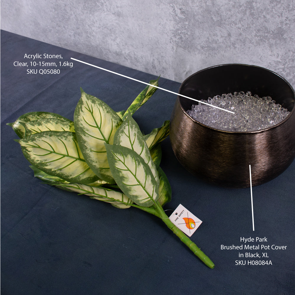 Dieffenbachia, Artificial, Green/White, 30x40cm, FR