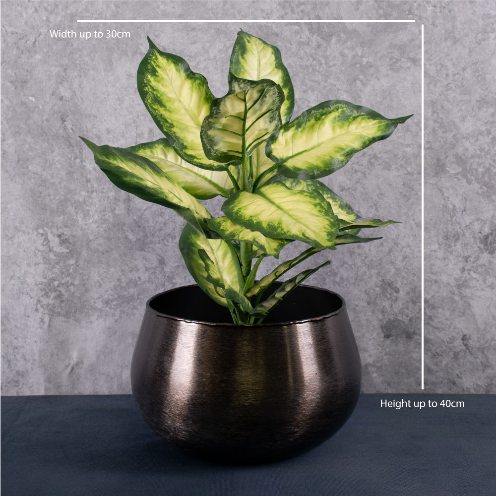 Dieffenbachia, Artificial, Green/White, 30x40cm, FR
