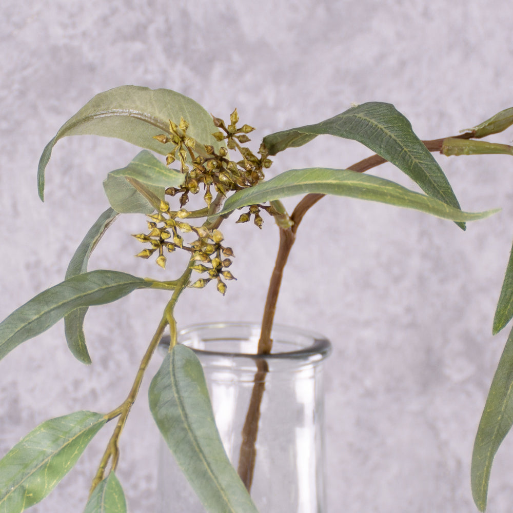 Faux Eucalyptus Branch, Green, 91cm