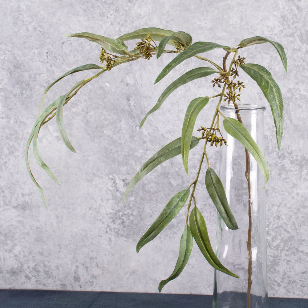 Faux Eucalyptus Branch, Green, 91cm
