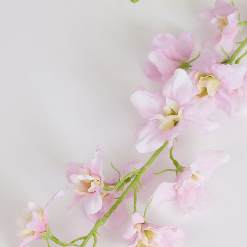 Delphinium (Silk-ka), Artificial, Light Pink, 101cm, Faux