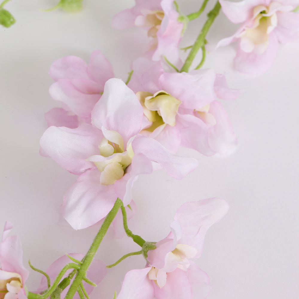 Delphinium (Silk-ka), Artificial, Light Pink, 101cm, Faux