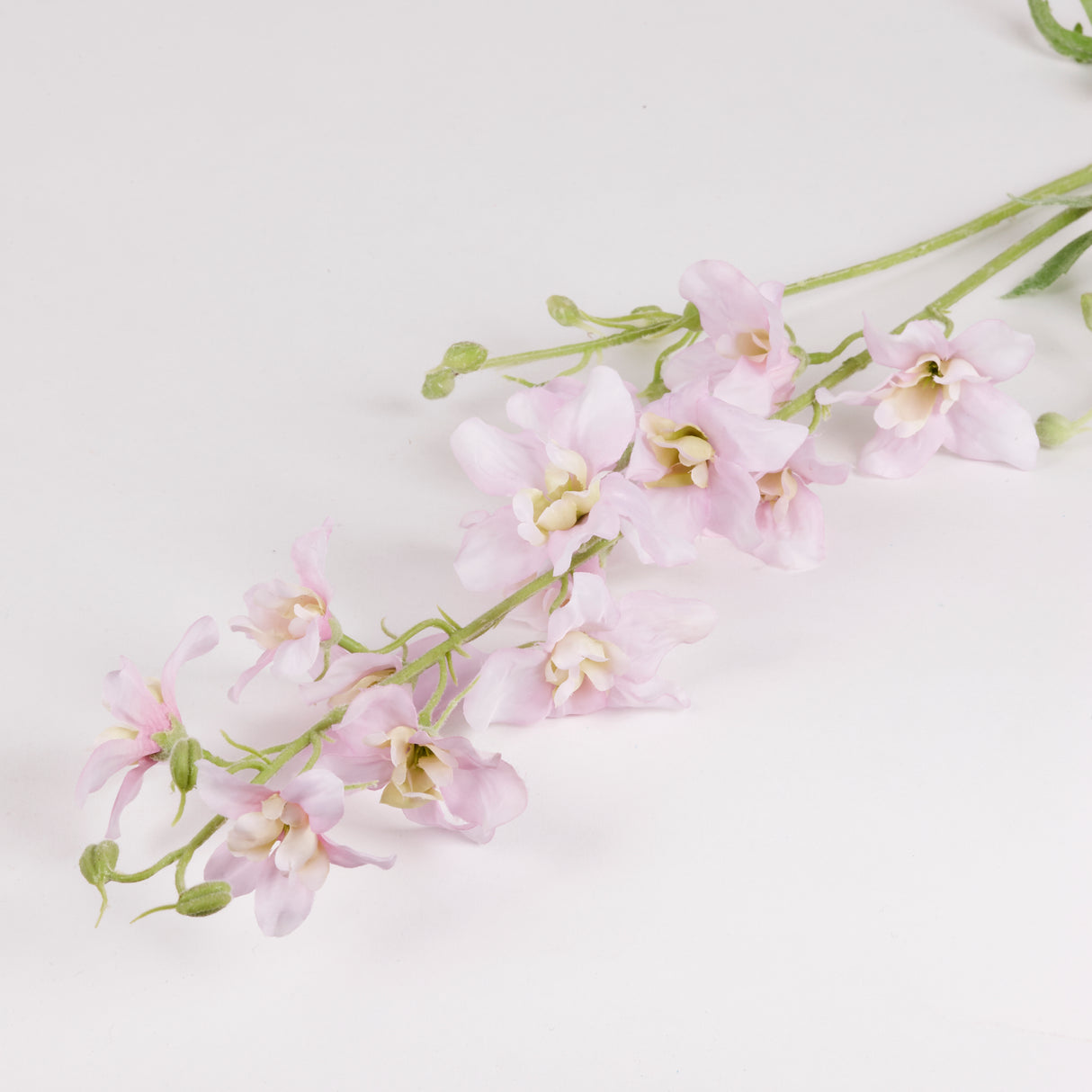 Delphinium (Silk-ka), Artificial, Light Pink, 101cm, Faux