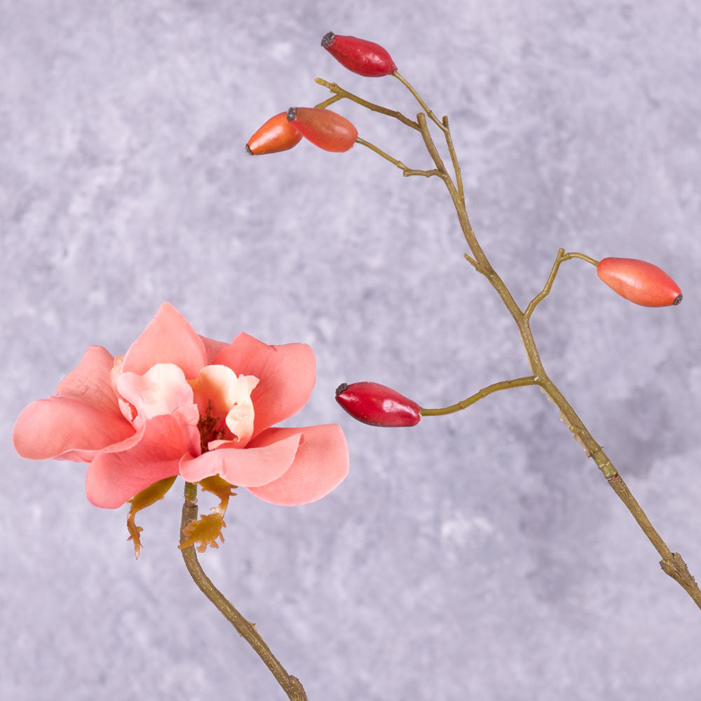 Rose Spray (Silk-ka), Peach, 135cm