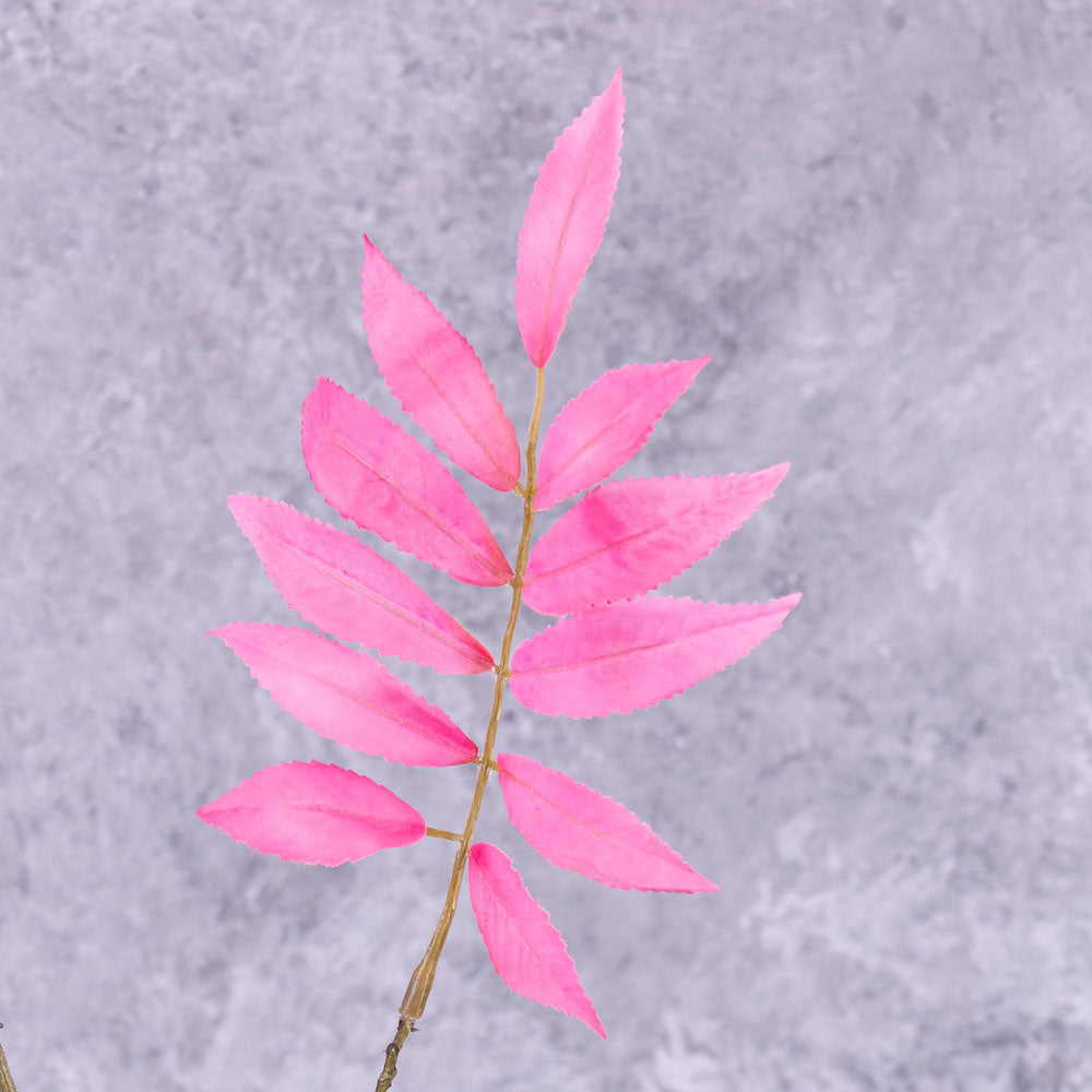 Leaf Spray Stem (Silk-ka) Pink 103cm