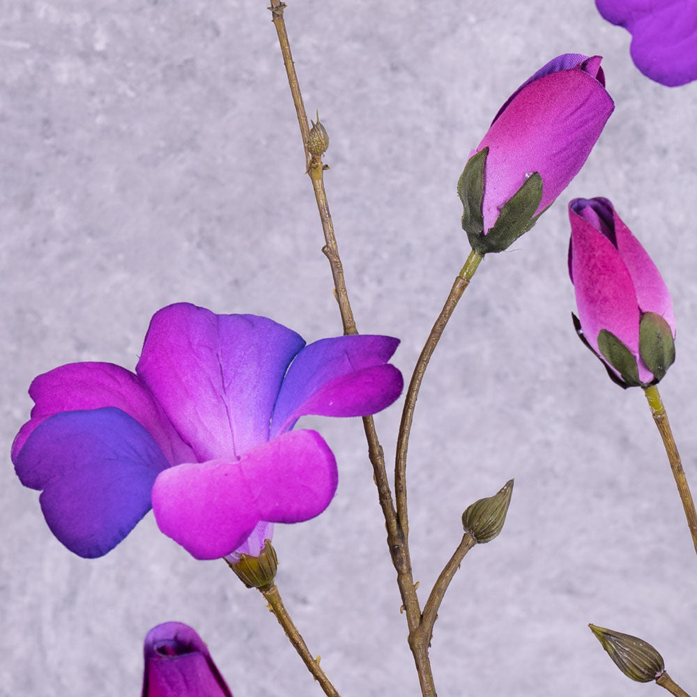 Petunia Spray (Silk-ka), Purple, 95cm