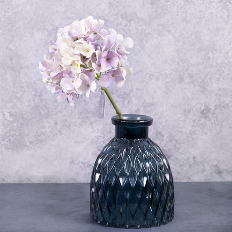 Hydrangea Stem, (Silk-ka), Lavender, 48cm