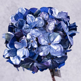 Hydrangea Stem, (Silk-ka), Blue, 74cm