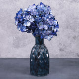 Hydrangea Stem, (Silk-ka), Blue, 74cm