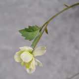 Blossom spray, Artificial, white/green, 99cm
