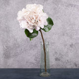 Hydrangea, Artificial, White/Pink, 61cm