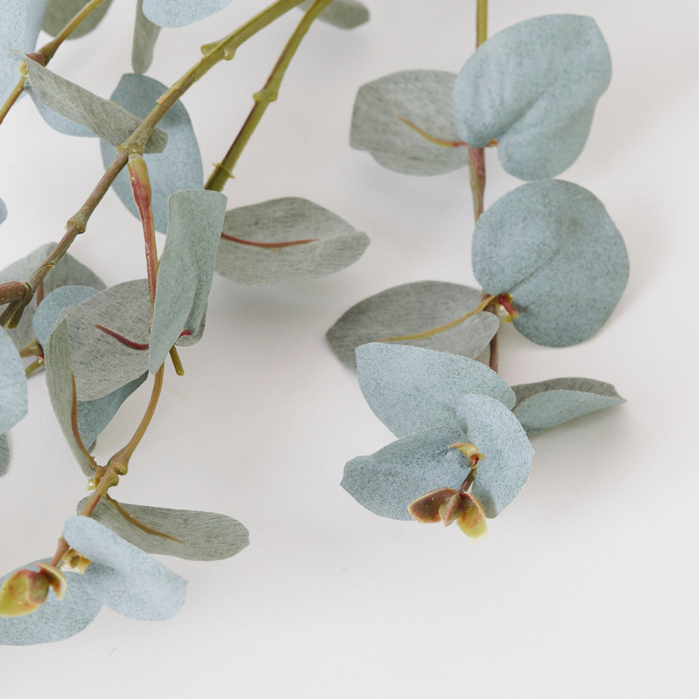 Eucalyptus Branch, Artificial, Blue / Grey, 86cm