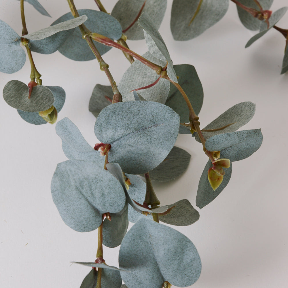 Eucalyptus Branch, Artificial, Blue / Grey, 86cm