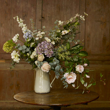 artificial flowers in a vase
