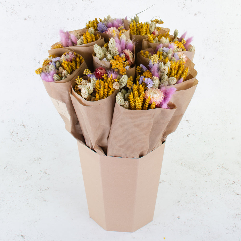 Bucket, Wildflower Bunches, Dried, Blossom Lilac