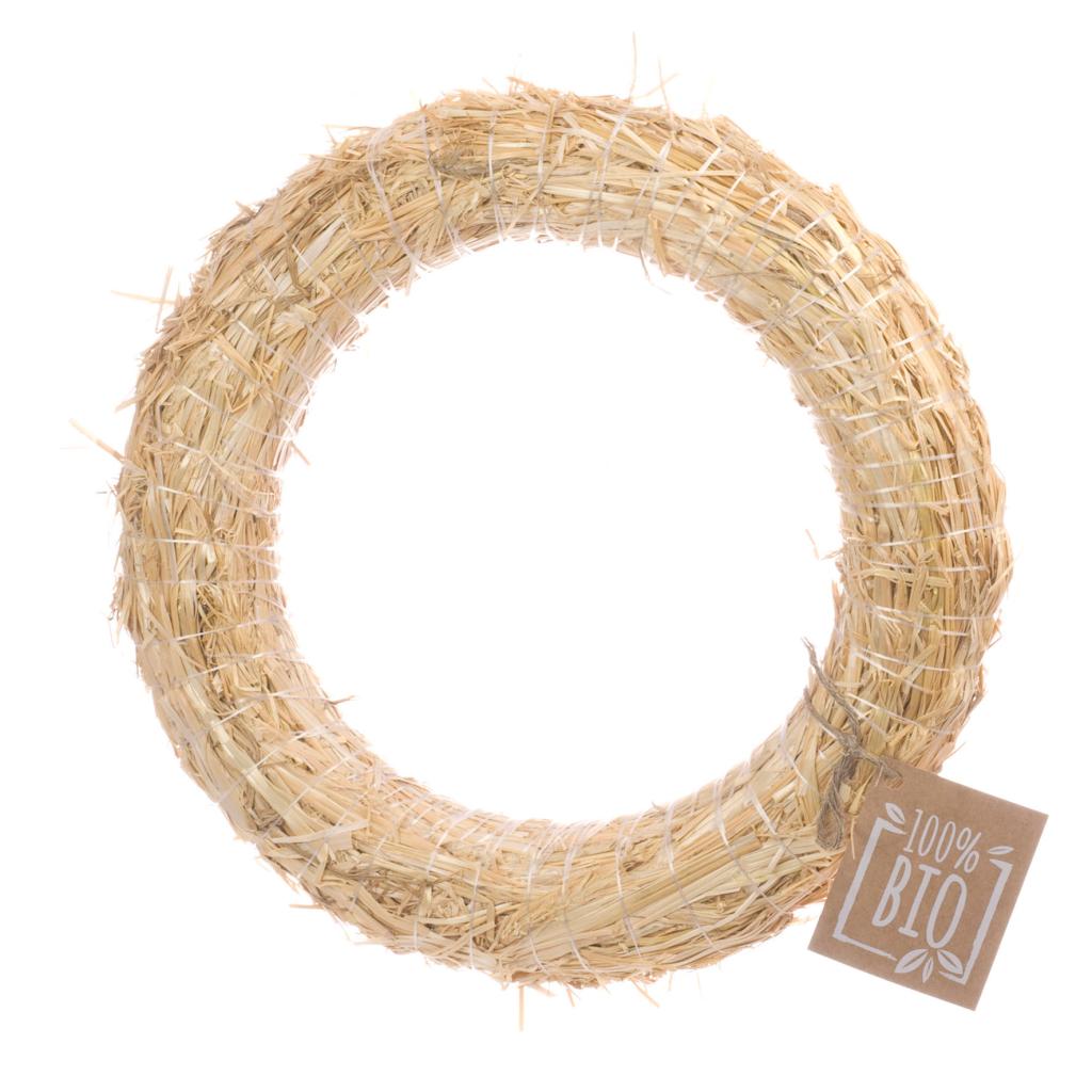 Pre Order Straw wreath BIO Ø30cm natural, box x 10