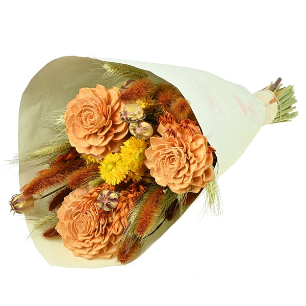 Pre Order Bouquet Flourish Delighted Rust mixed , box x 8