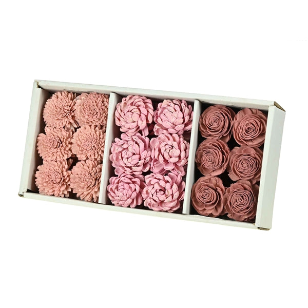 Pre Order Sola flower 8cm 36pc pink mix, box x 8