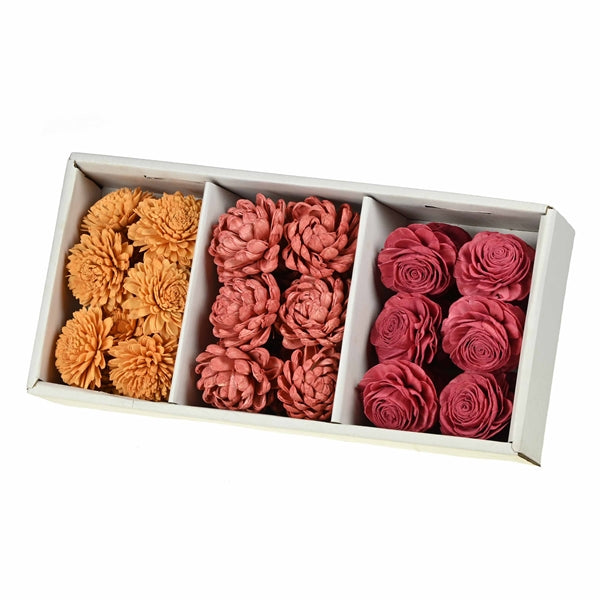 Pre Order Sola flower 8cm 36pc red mix, box x 8