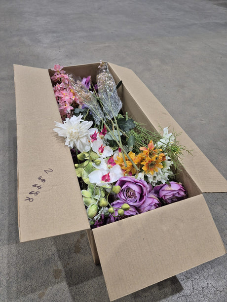 Faux Flowers, End of Line Clearance Boxes, 50 stems