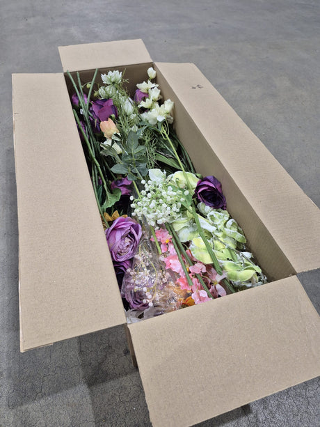 Faux Flowers, End of Line Clearance Boxes, 50 stems