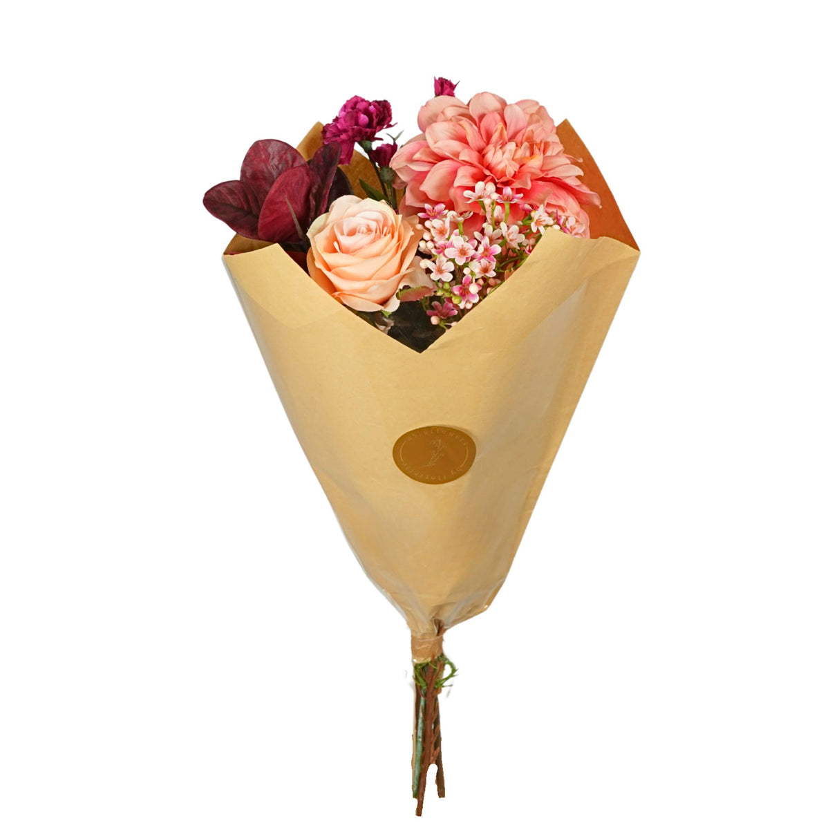 Pre-Order Artificial bouquet medium, burgundy, box x 4 bouquets