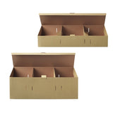 Two different sized flower shipping boxes