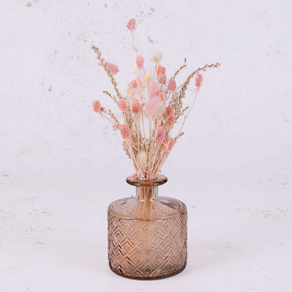 Eryngium, Dried, Bleached, Light Pink, 5 Stems Atlas Flowers