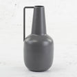 Grey Iron Bottle Vase, H20cm Iron grey vase
