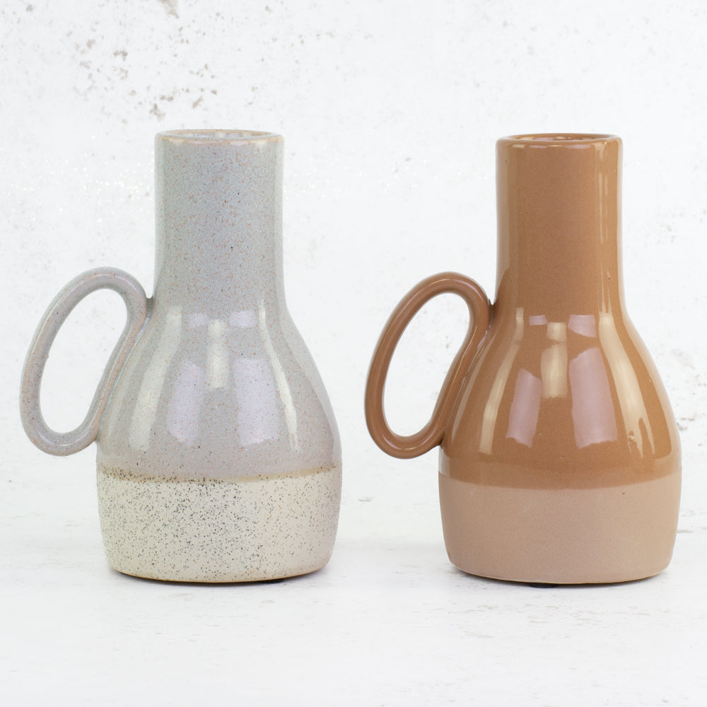 A pair of Ceramic Carafes in different colour options, H19.5cm