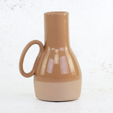 Taupe Ceramic Carafe, H19.5cm