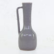 Grey Ceramic vase with handle, H30.5cm