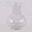 White Glass Vase, H20cm